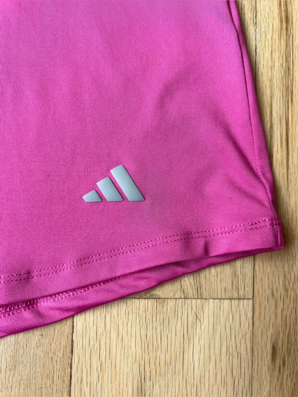 Adidas Womens Large Pink Performance Athletic Workout Running Short Sleeve Shirt - Picture 3 of 12